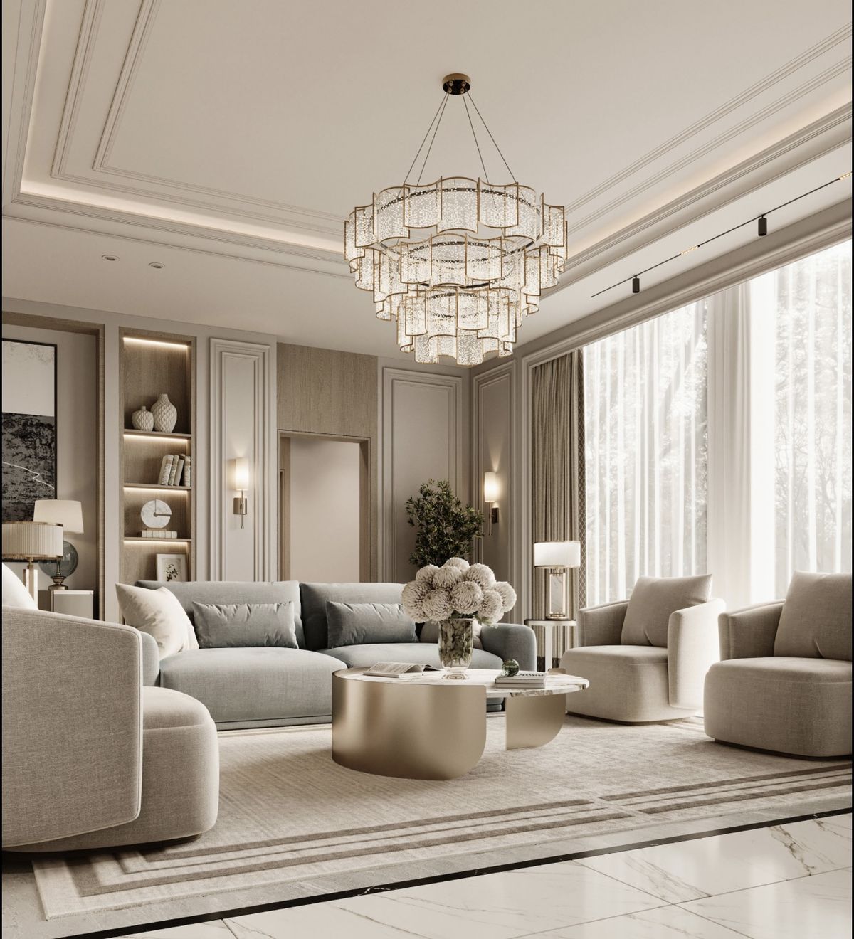 Phòng khách cổ điển - PKCD 08